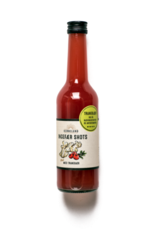 Ingefær shots m. tranebær